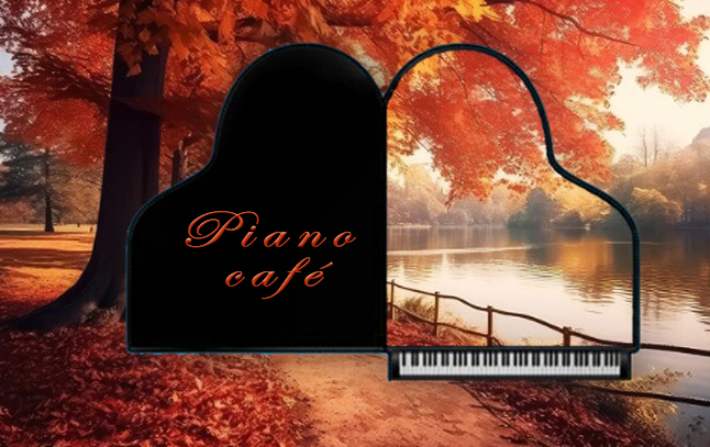 Discovery splash banner for Piano Café Discord server