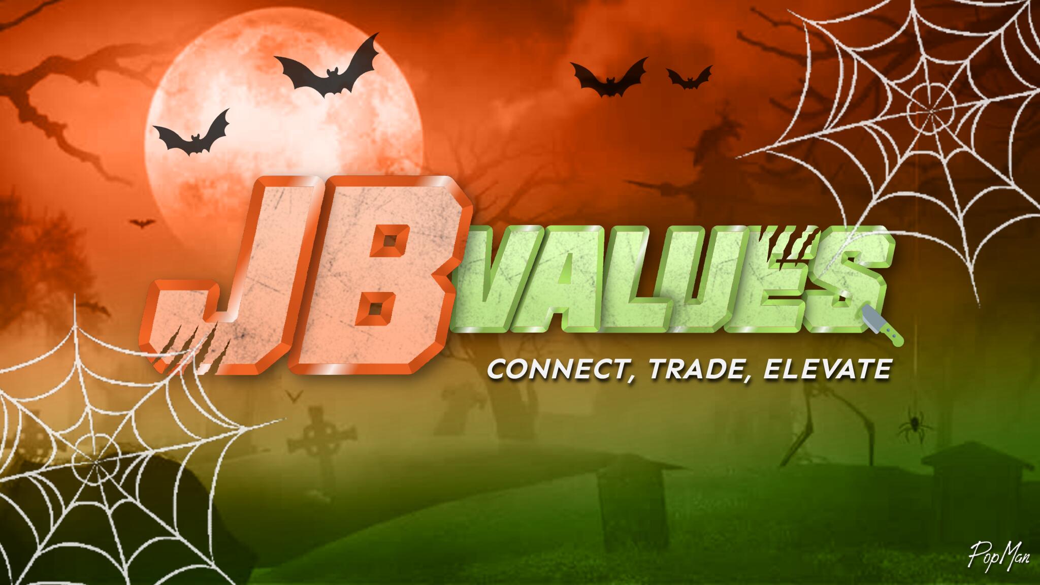 Discovery splash banner for ๐ธ JB Values: Roblox Jailbreak Trading Discord server