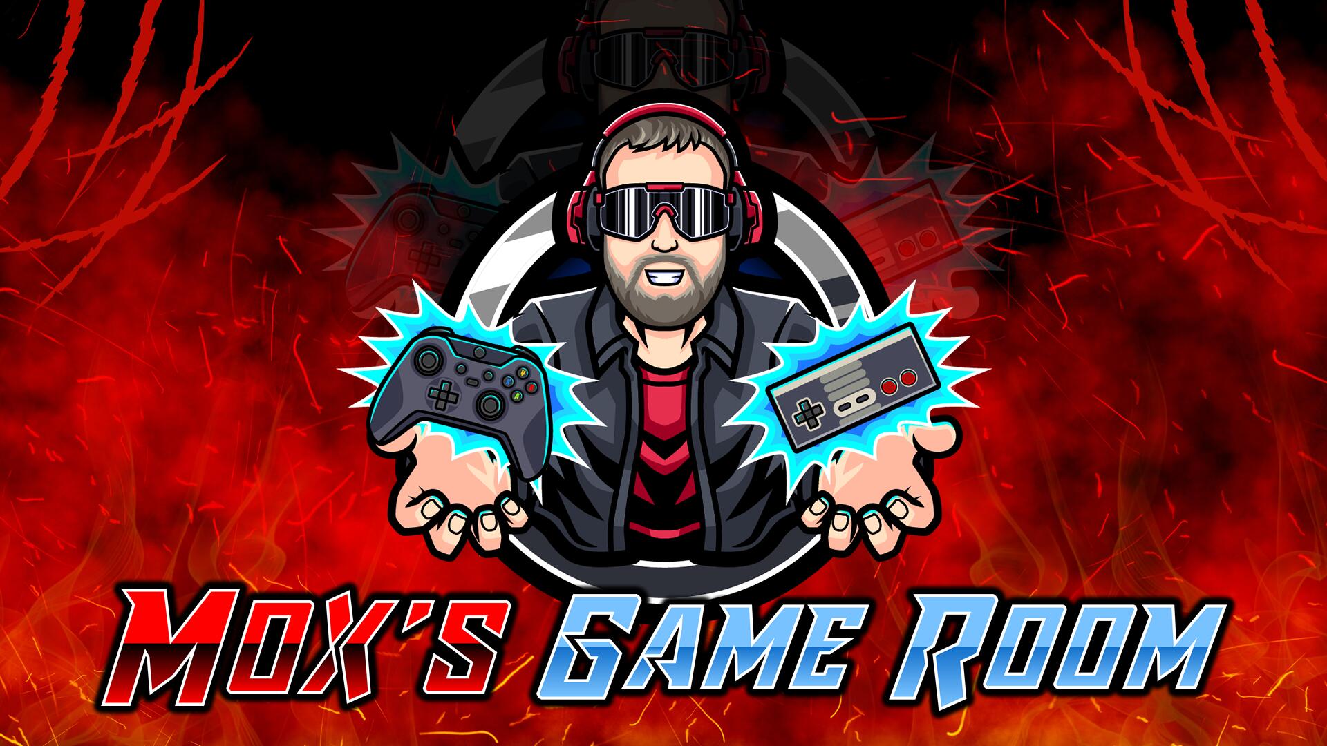 Discovery splash banner for Mox's Game Room Discord server