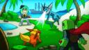 Discovery splash banner for Cobblemon Islands Discord server
