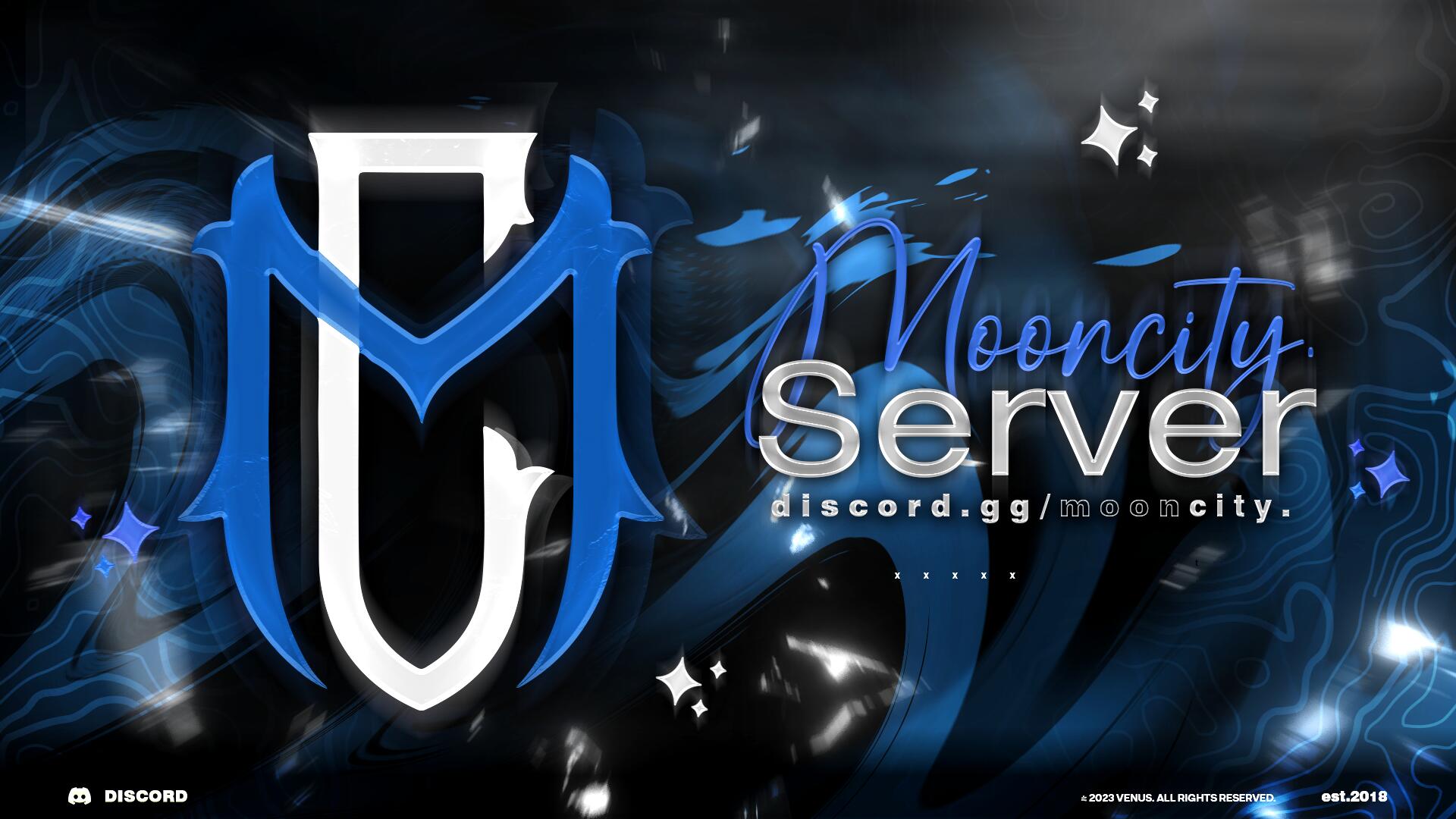 Discovery splash banner for MoonCity Return. Discord server