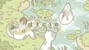 Discovery splash banner for ✿ ⊹ 🍵 / detective agency ˘ ∿ ‘ BSD & mltifndm ๋࣭ ⁺ non tox + sfw Discord server