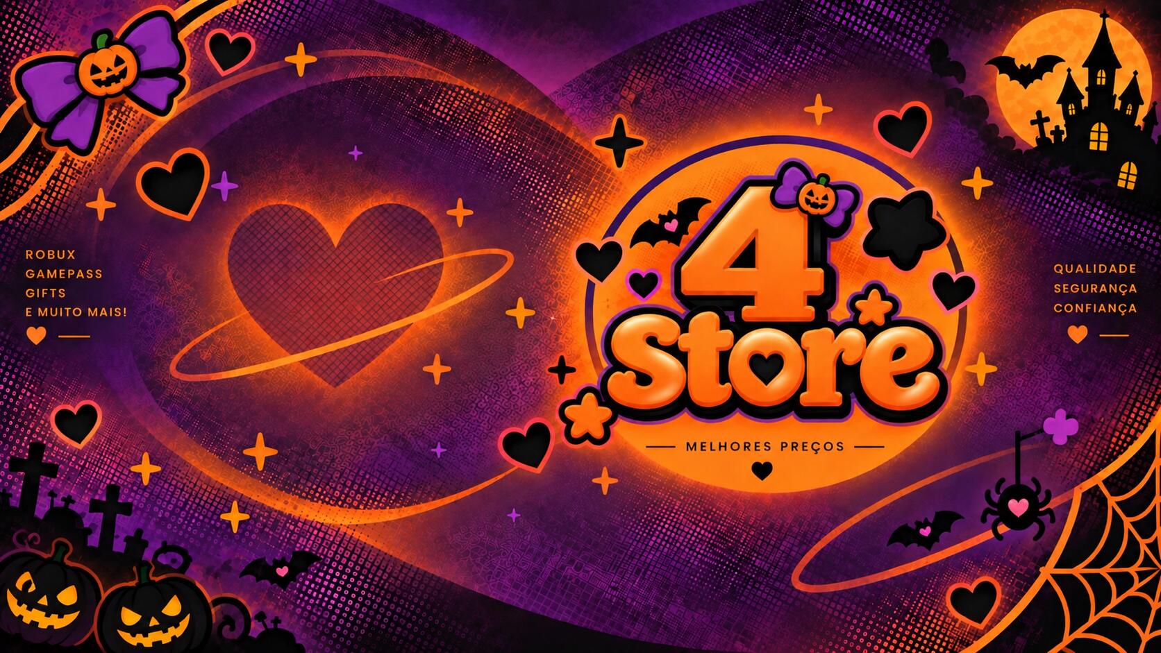 Discovery splash banner for 4 Store 🕷 Discord server