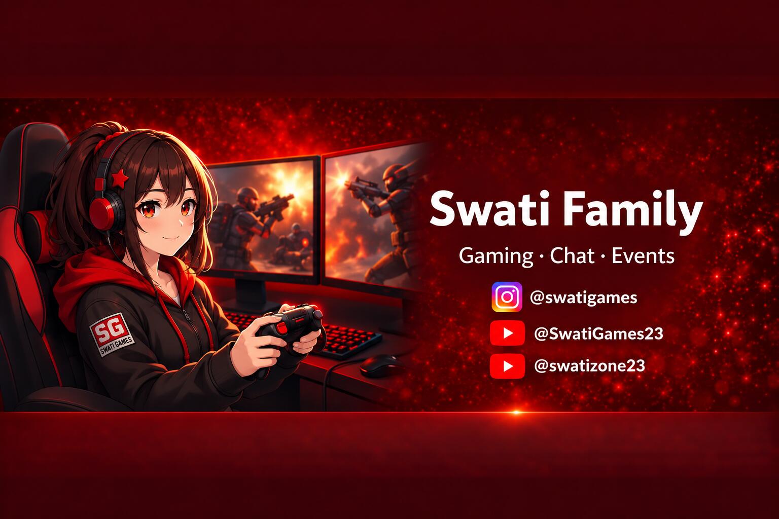Discovery splash banner for Swati Games Discord server
