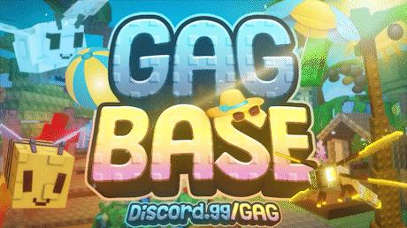 Discovery splash banner for GAG Base Discord server