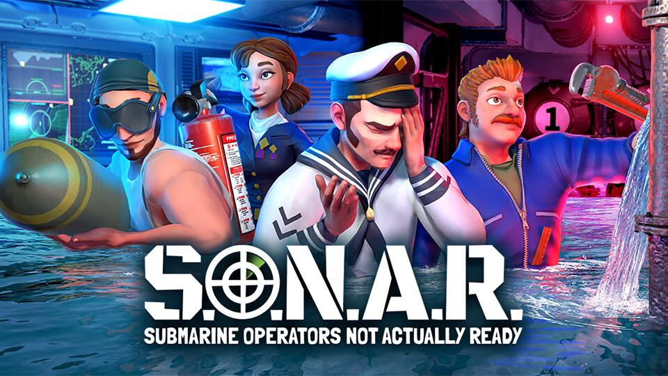 Discovery splash banner for S.O.N.A.R. - Submarine Operators Not Actually Ready Discord server