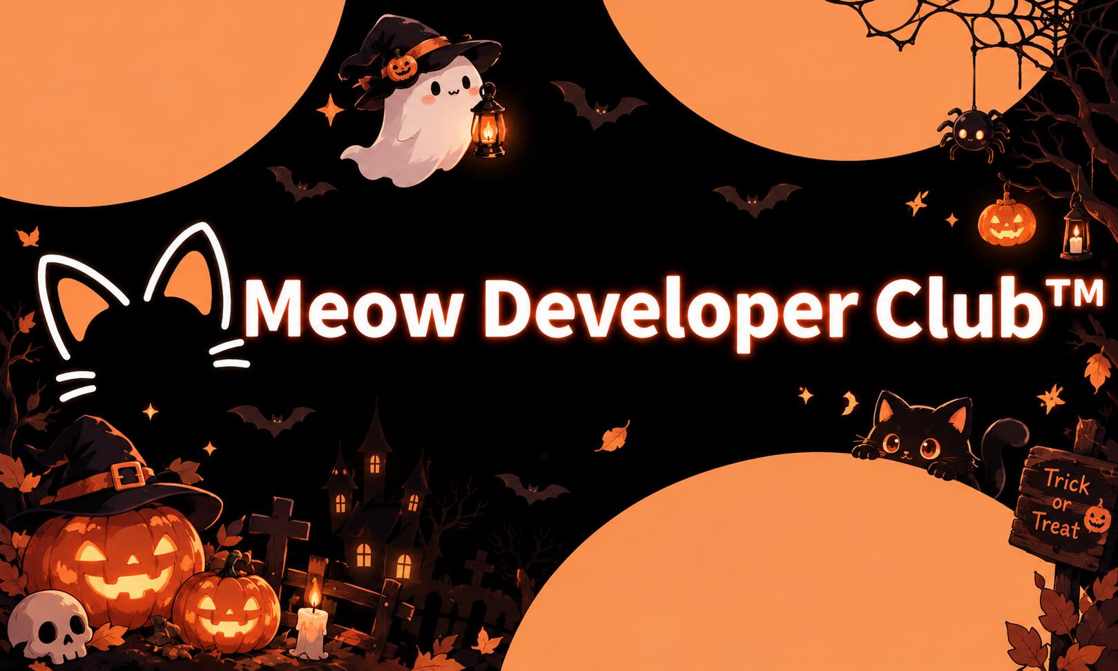 Discovery splash banner for Meow Developer Club™ Discord server