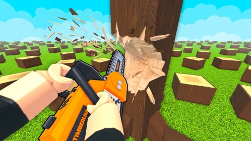Discovery splash banner for Chop A Forest | Official Discord server