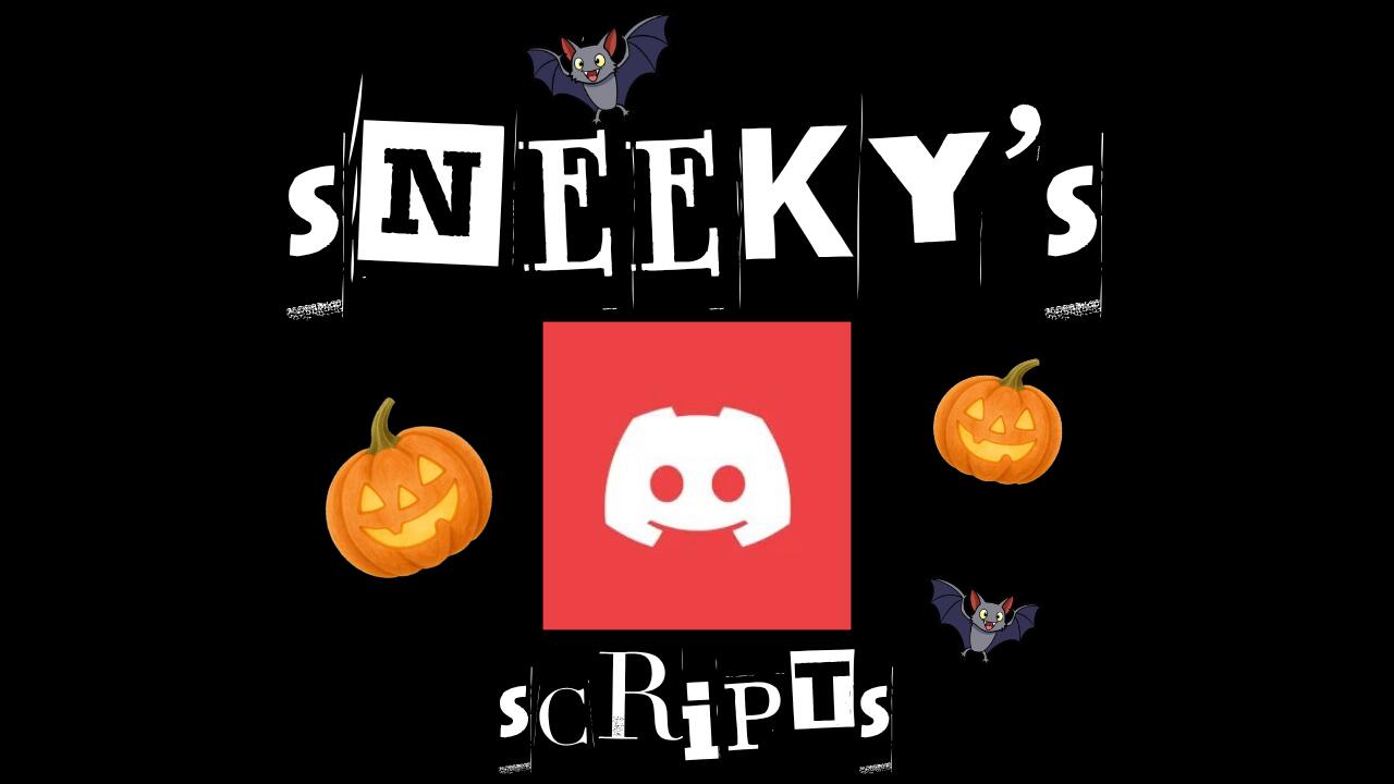 Discovery splash banner for sneeky's scripts Discord server