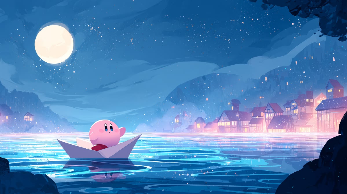 Discovery splash banner for Kirby Chill Spot Discord server