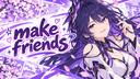 Discovery splash banner for 𐙚₊˚ make friends ⋆｡° active chat．girls．nitro giveaways．guild tags．vcs．sfw Discord server