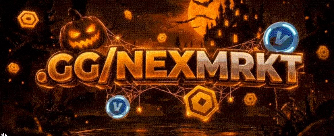 Discovery splash banner for NEX Market โข | #1 Cheap Robux, Vbucks , Valorant, And More Discord server