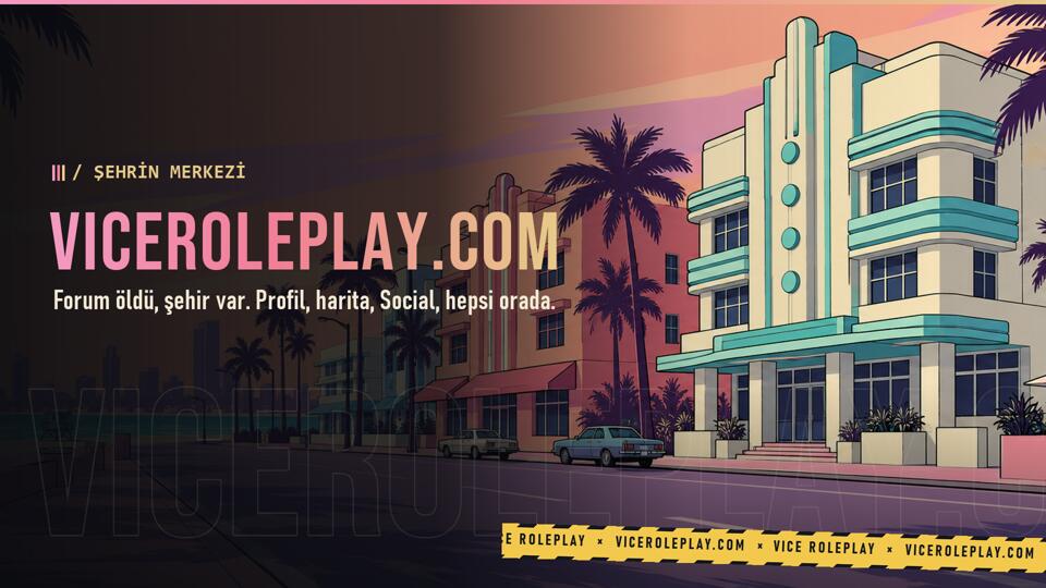 Discovery splash banner for viceroleplay.com - Bu akşam! Discord server