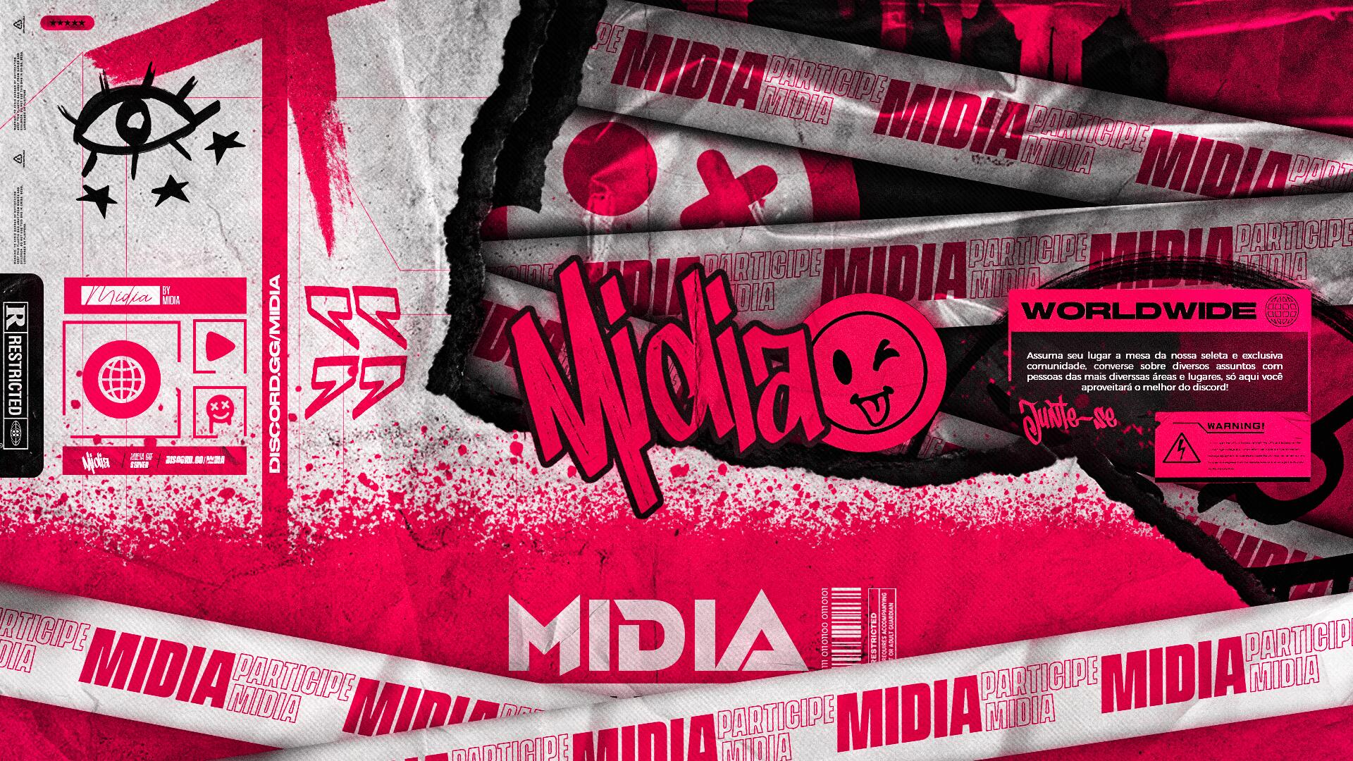 Discovery splash banner for Midia Discord server