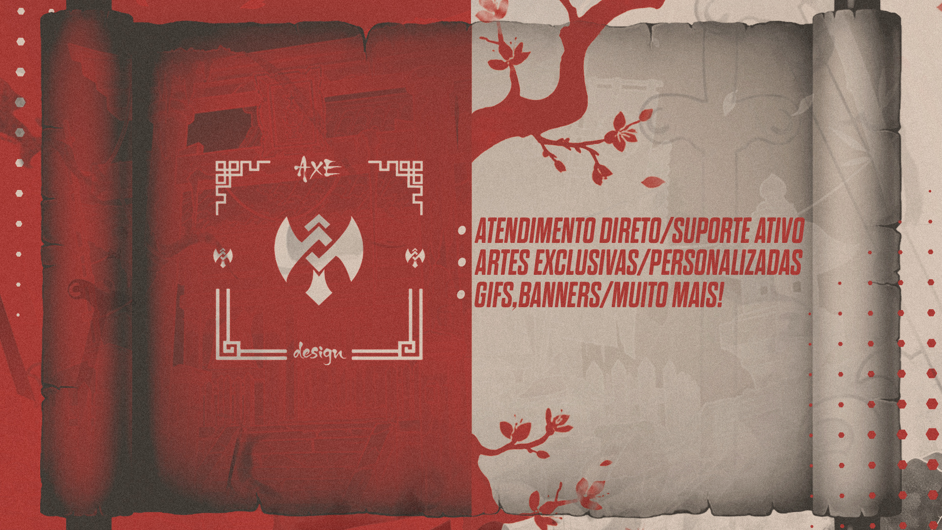 Discovery splash banner for 🪓 Axe Design © #4k700⛩🇧🇷 Discord server