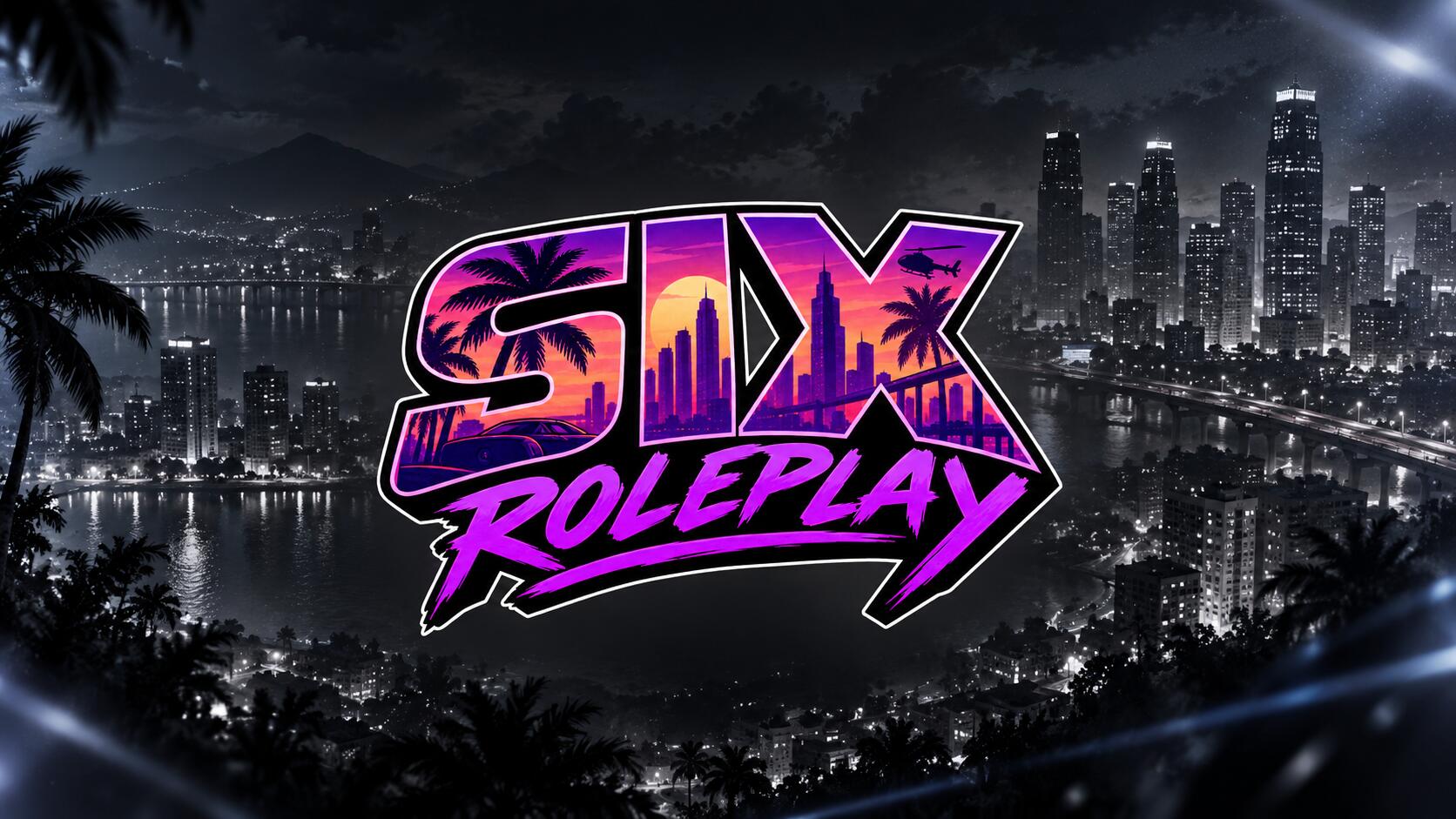 Discovery splash banner for SIX ROLEPLAY Discord server