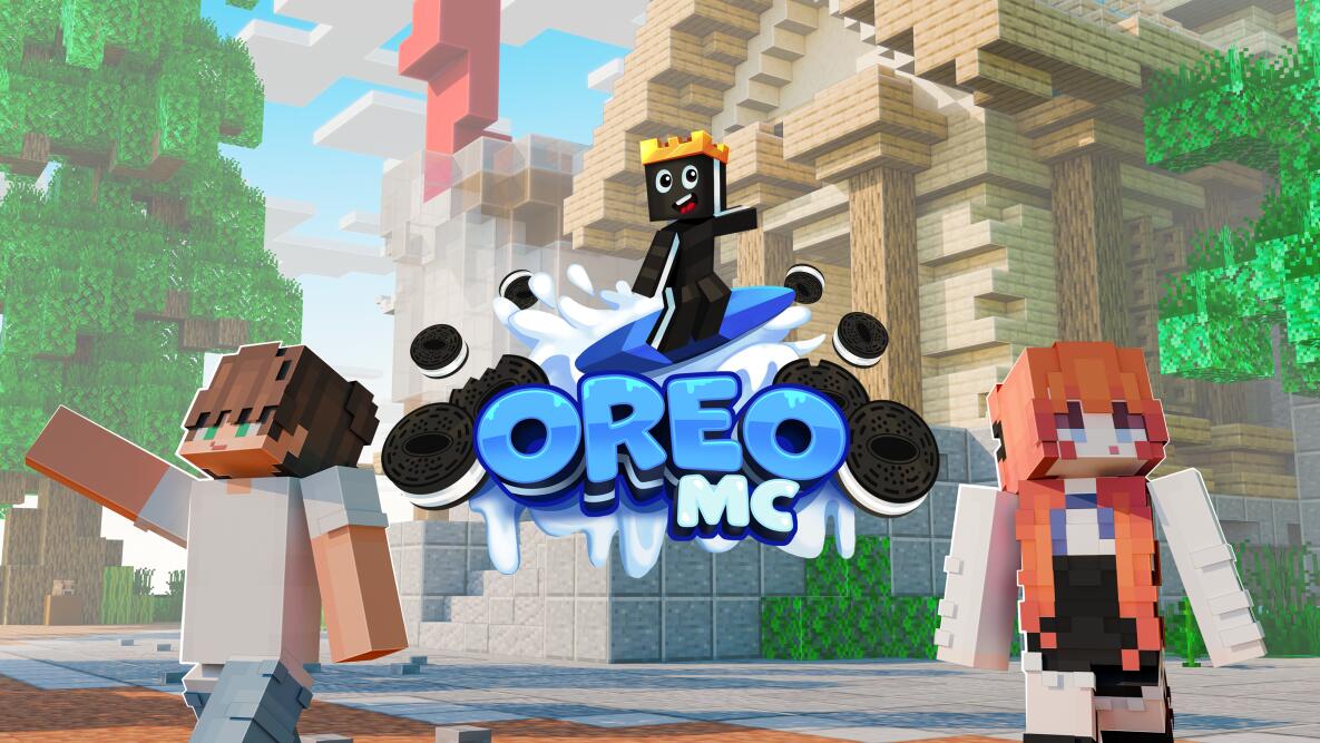 Discovery splash banner for OreoMC Discord server