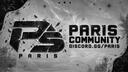 Discovery splash banner for Paris Community 🪐. Discord server