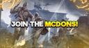Discovery splash banner for Major's McDons Discord server