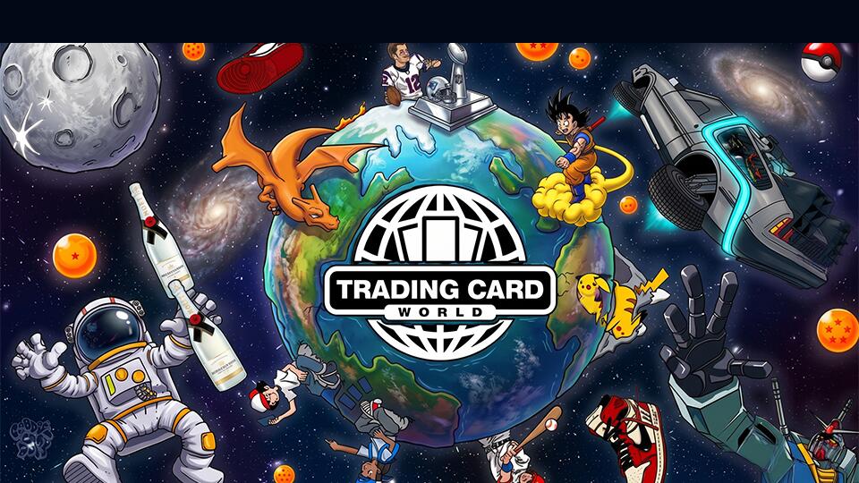 Discovery splash banner for Trading Card World Discord server